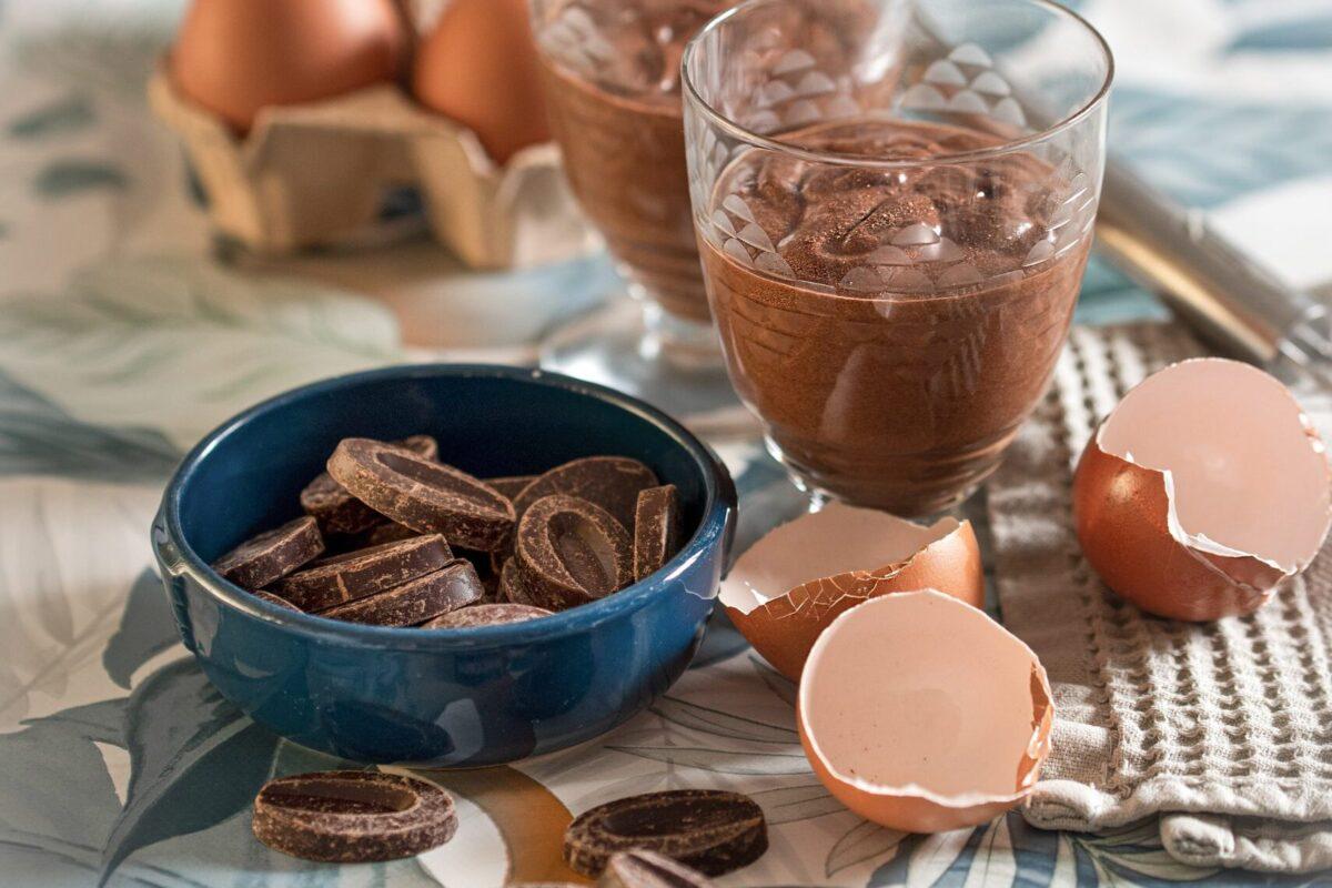 Mousse au chocolat sans sucre ajouté